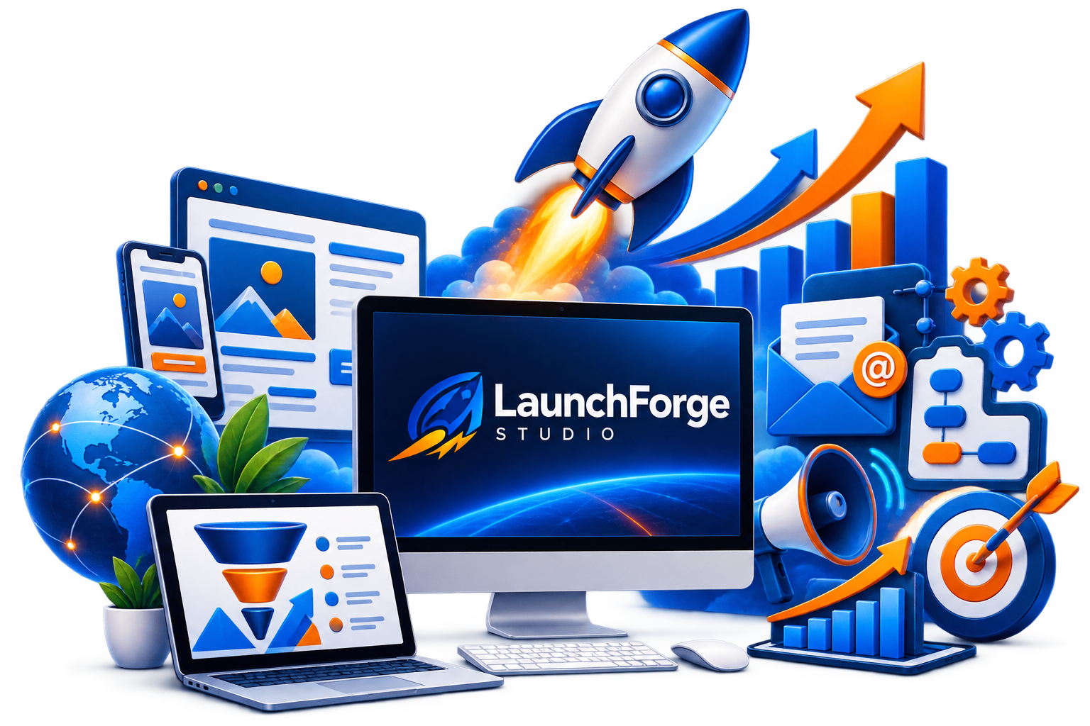LaunchForge Studio Digital Solutions LaunchForge Studio digital solutions for websites, funnels, marketing automation and business growth