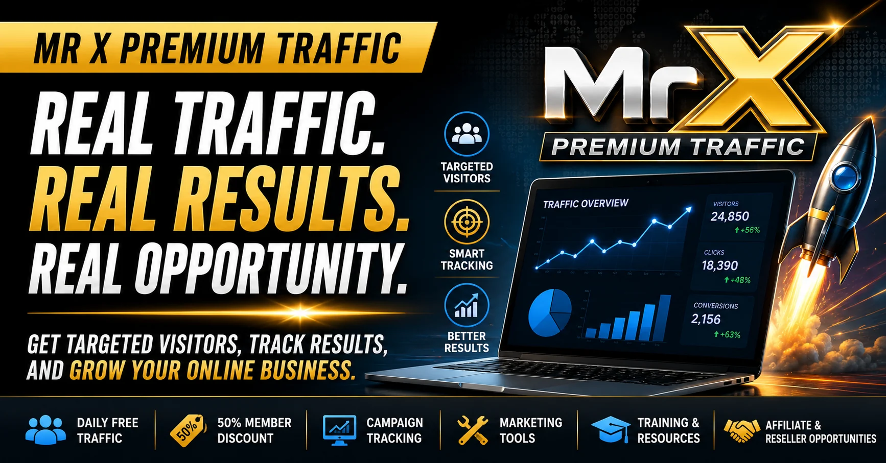 Recommended online business tools featuring Mr X Premium Traffic