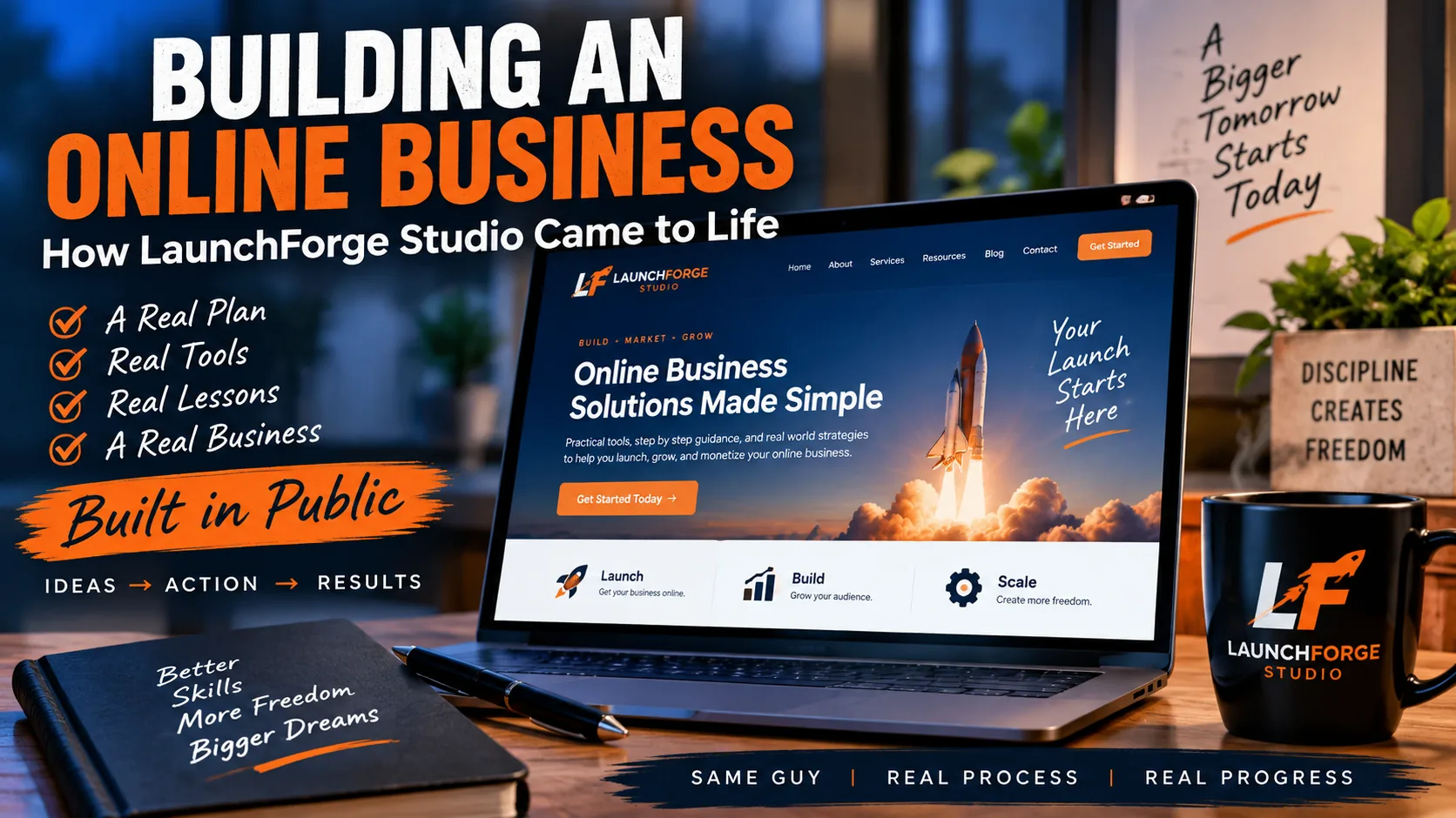 Building an online business with LaunchForge Studio using real tools and lessons