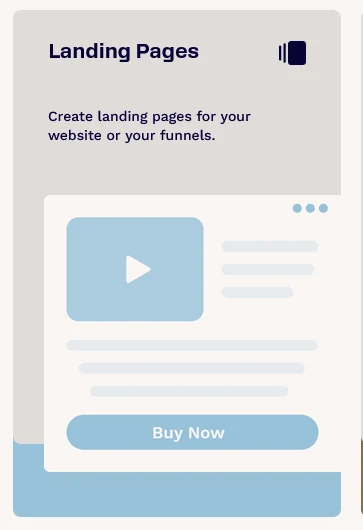 ClickFunnels Landing Pages tool for creating landing pages for websites and sales funnels