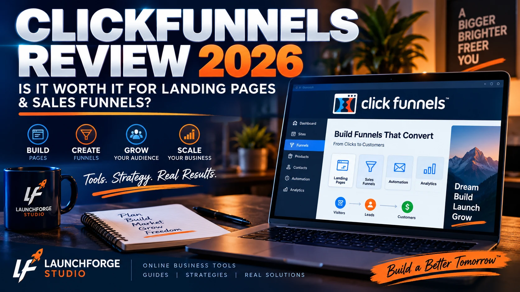 ClickFunnels Review 2026 for landing pages and sales funnels
