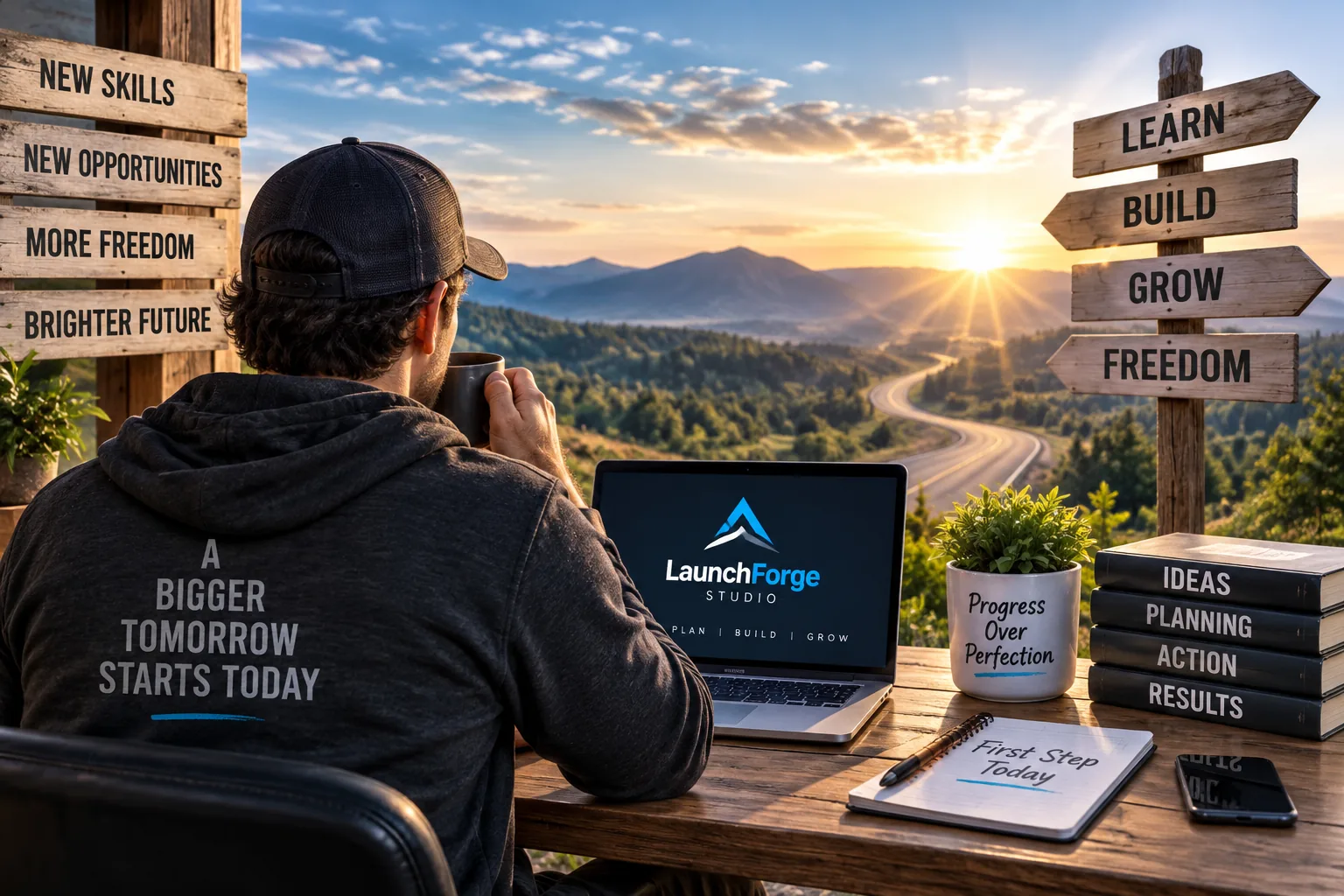 First online business journey focused on learning, building new skills and creating opportunities