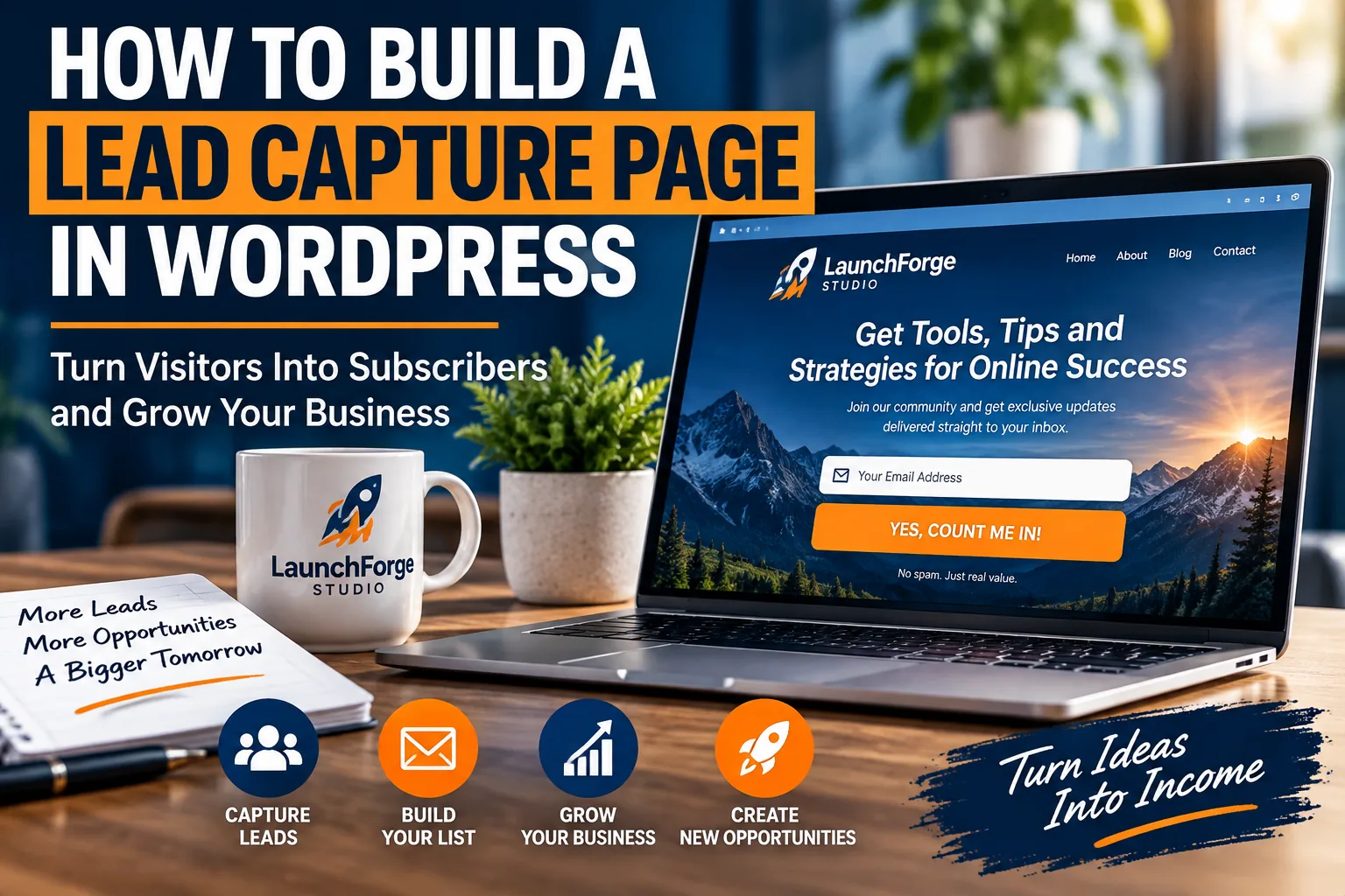 How to build a lead capture page in WordPress