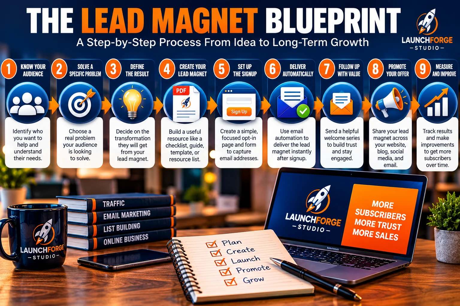 Lead magnet blueprint from choosing an audience to measuring and improving results