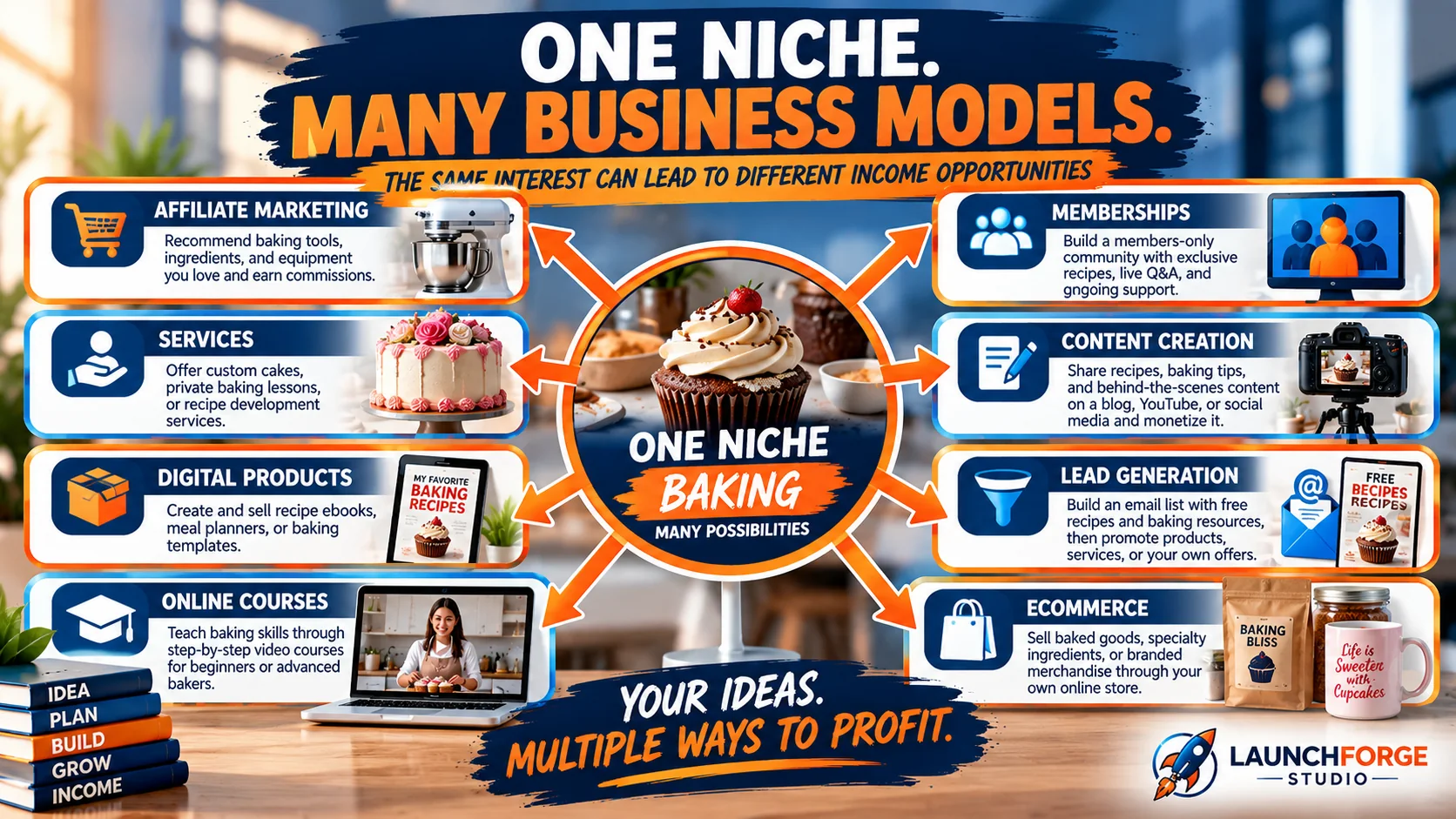 One niche can support many online business models