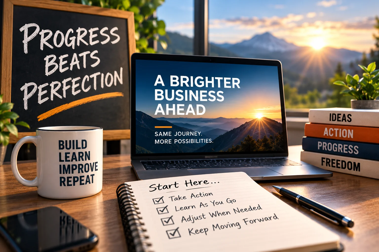 Start an online business by taking action and learning as you go