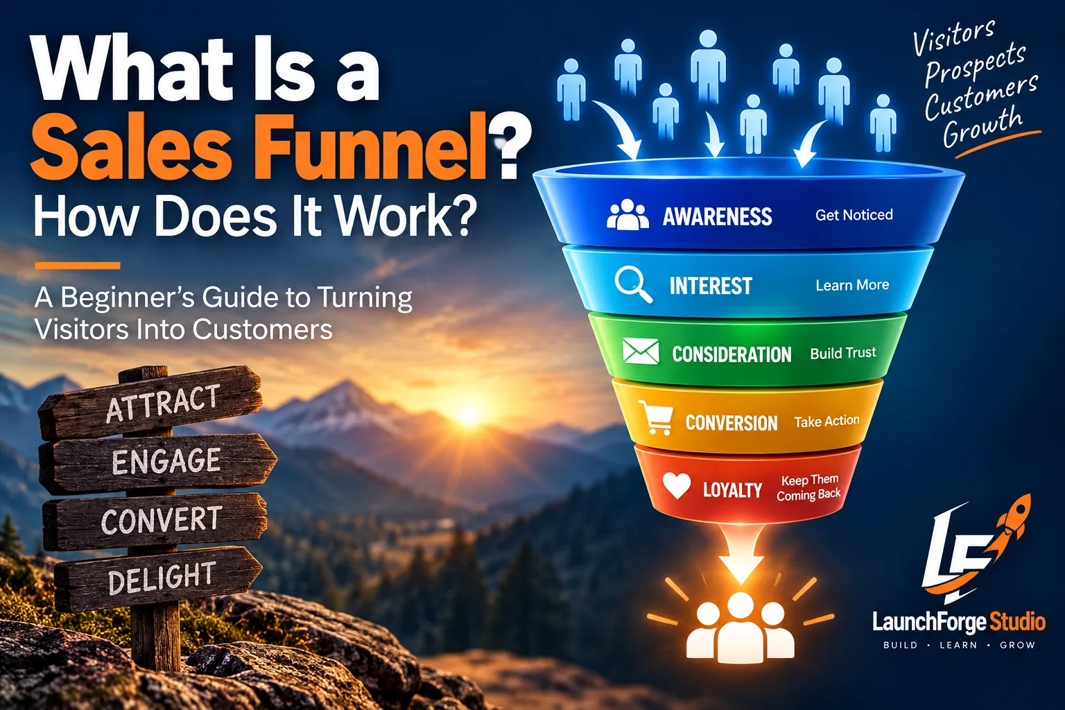 What is a sales funnel and how does it work infographic