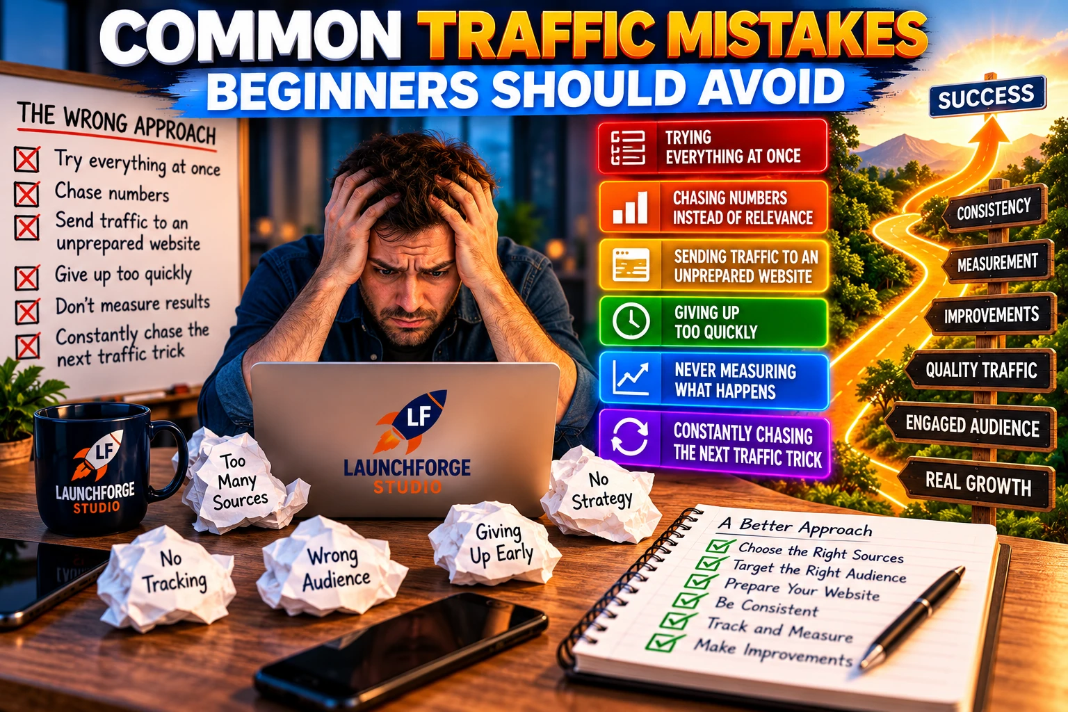 Common traffic mistakes beginners should avoid