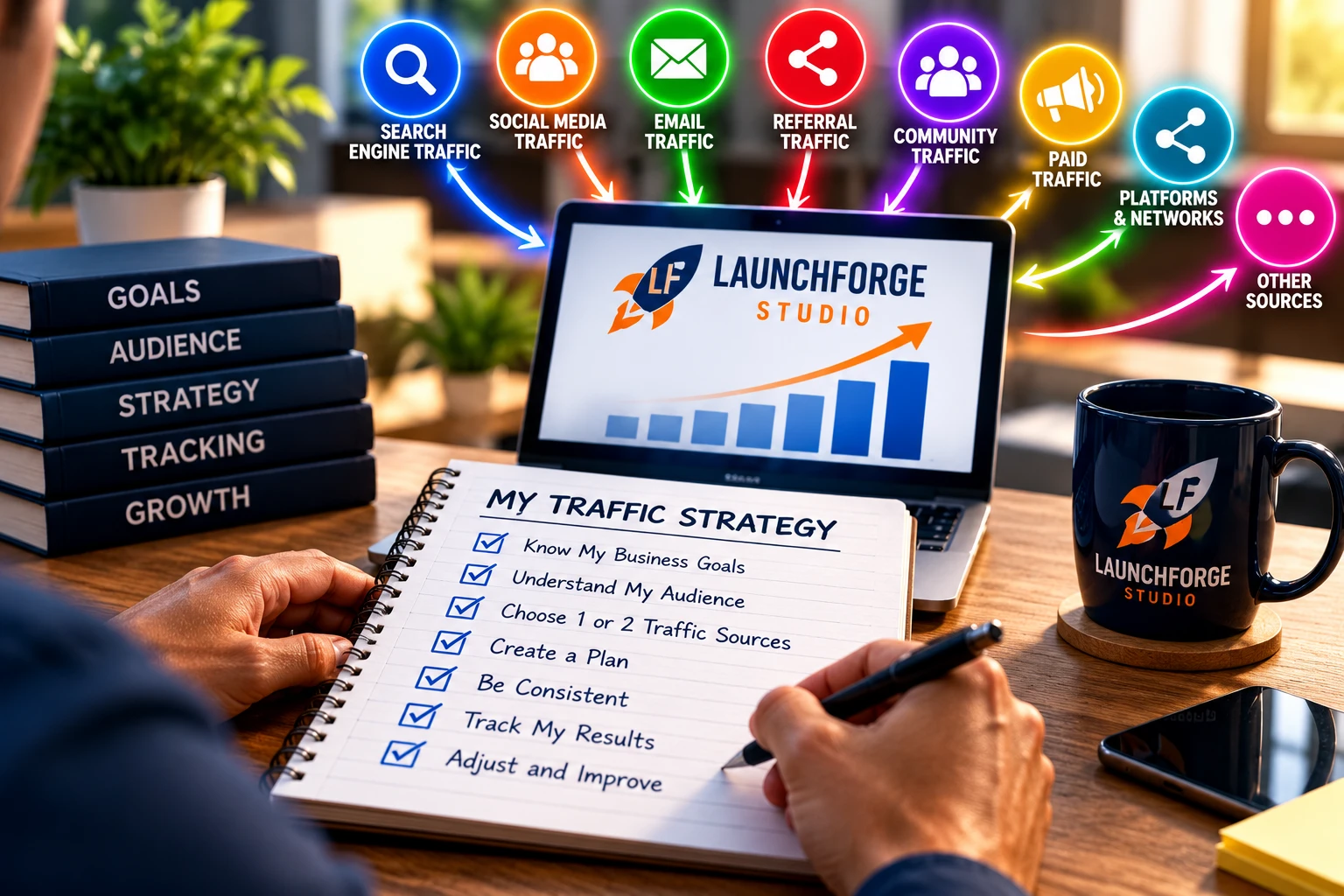 Choosing a manageable traffic strategy for an online business