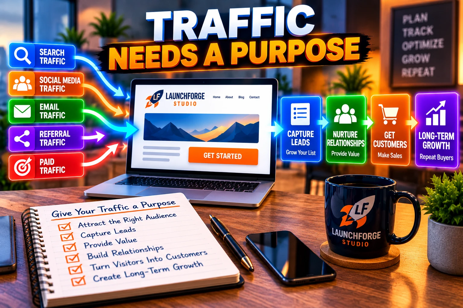 Traffic needs a purpose in an online business
